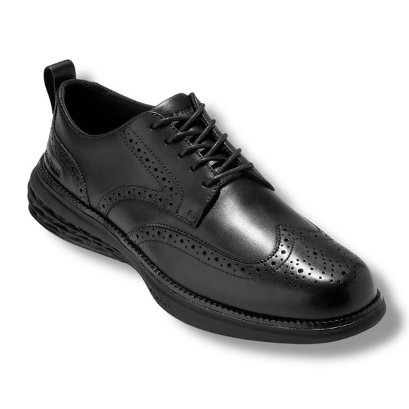 Cole Haan Grand Hurrion Black Wingtip Oxford Men’s Dress Shoes Size 9 NWT - Picture 1 of 4